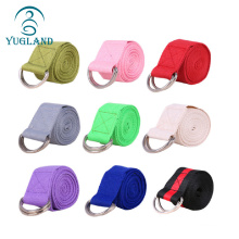 yugland free sample colorful oem custom cotton organic stretching yoga strap